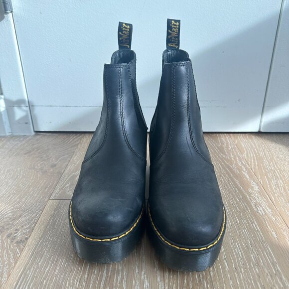 Dr. Martens Rometty Wyoming Leather Platform Chelsea Boots - Picture 11 of 14
